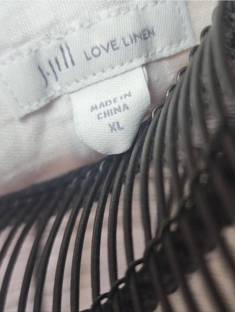 J Jill Love Linen White Sleeveless Button Front Linen Top XL Casual Summer - Picture 2 of 3